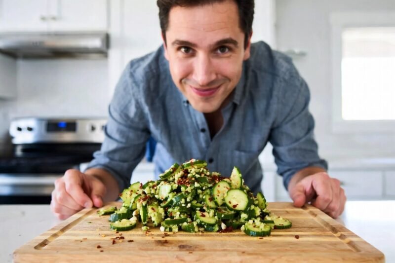 This Simple 5-Minute Smashed Cucumber Salad Delivers Big Flavor