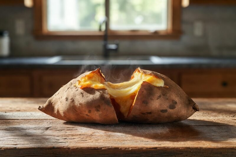 Cheese-Stuffed Sweet Potato Dominates US Lunch Tables
